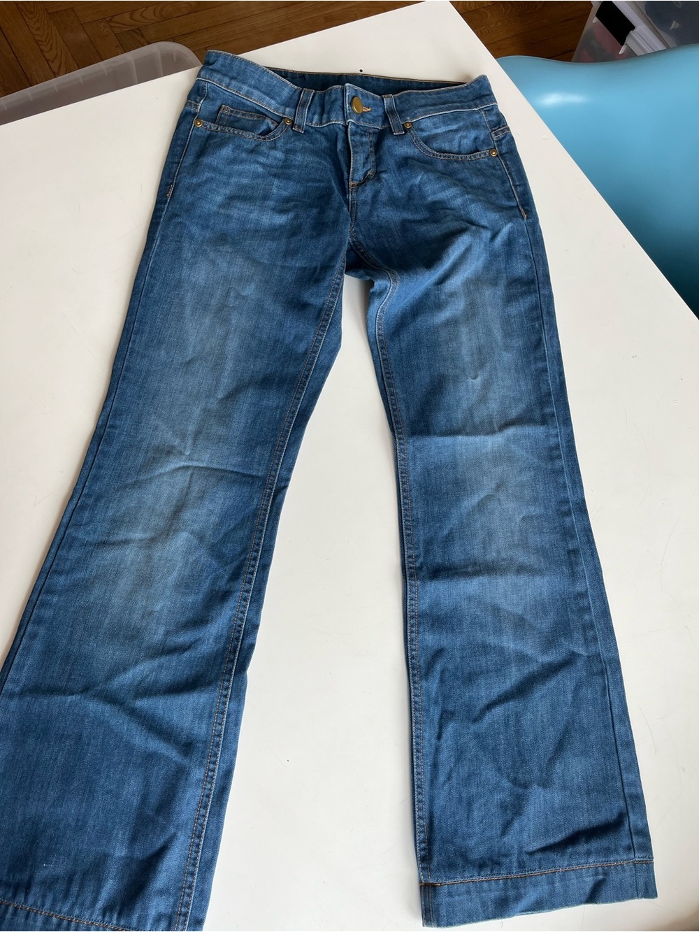 Gucci Women's Blue Bootcut Denim Jeans